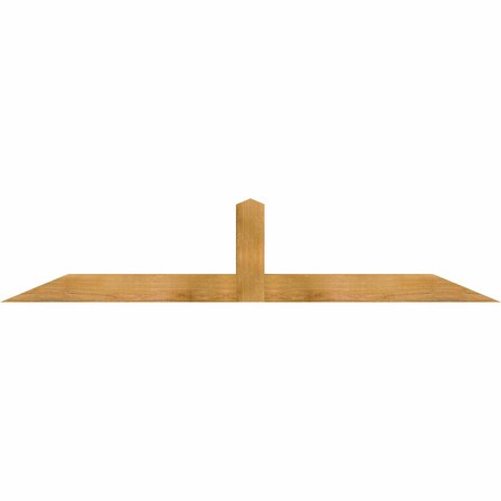 Ekena Millwork Portland Rough Sawn Timber Gable Bracket, Western Red Cedar, 72"W x 15"H x 4"D x 4"F, 5/12 Pitch GBW072X15X0404POR00RWR